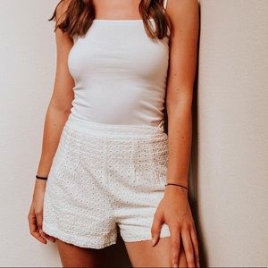 Eyelet Shorts